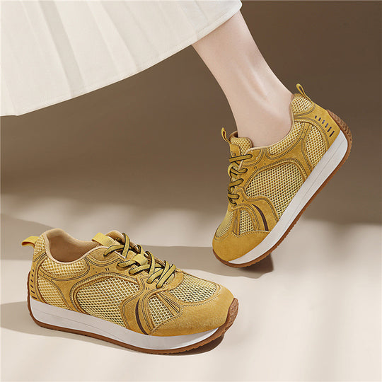 Damen Atmungsaktive Freizeitsneaker mit stoßdämpfender Sohle EB