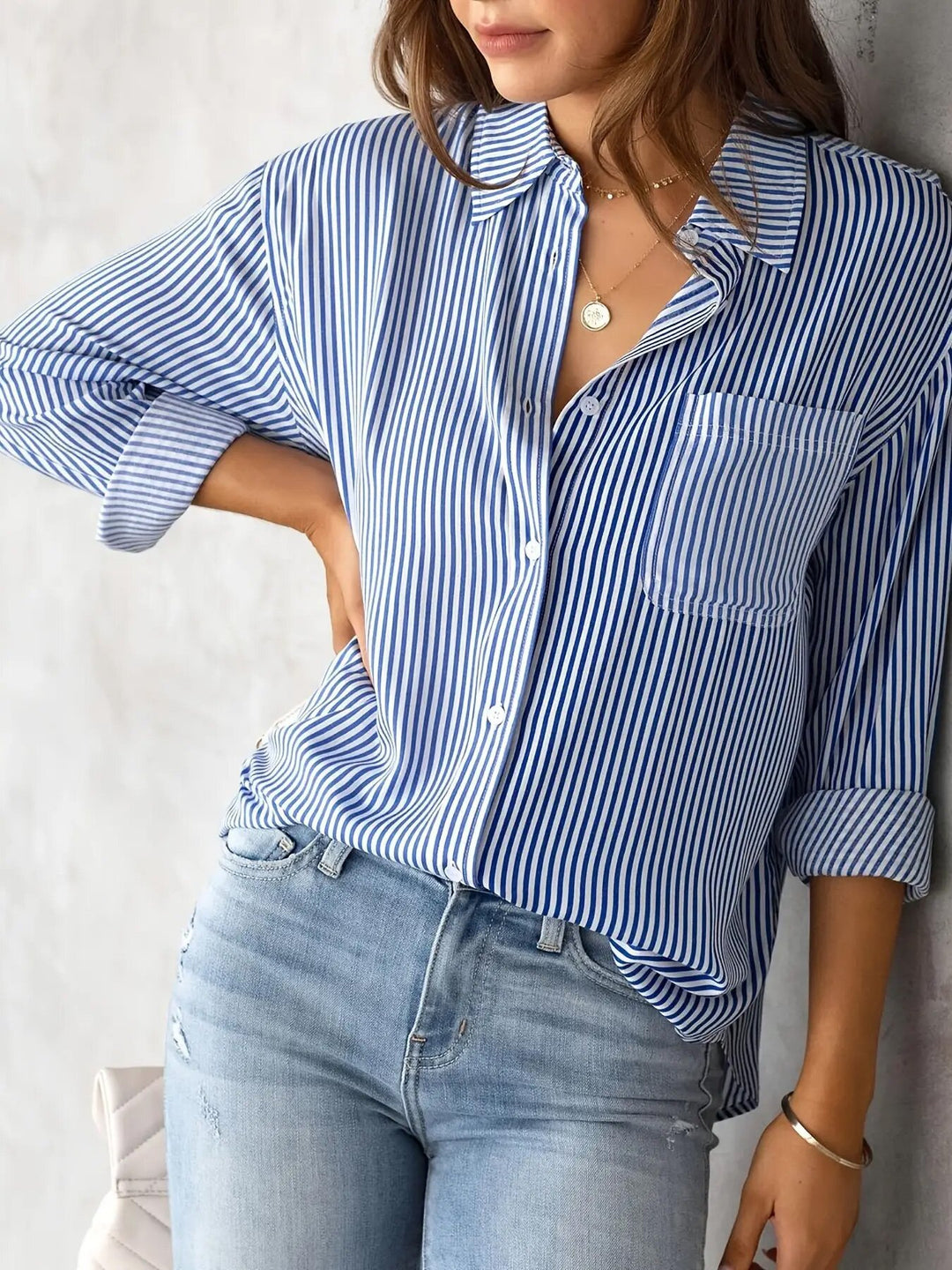Damen lässige Hemdbluse EB