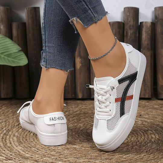 Damen Sportliche Sneakers mit atmungsaktivem Mesh-Obermaterial und flexiblem Fußbett EB