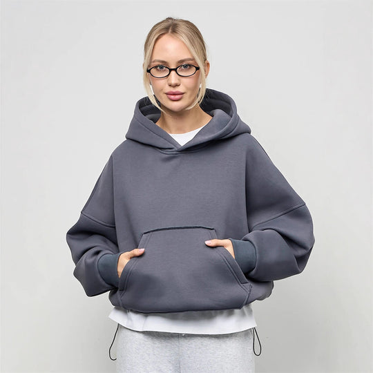 Damen oversized Kapuzenpullover EB