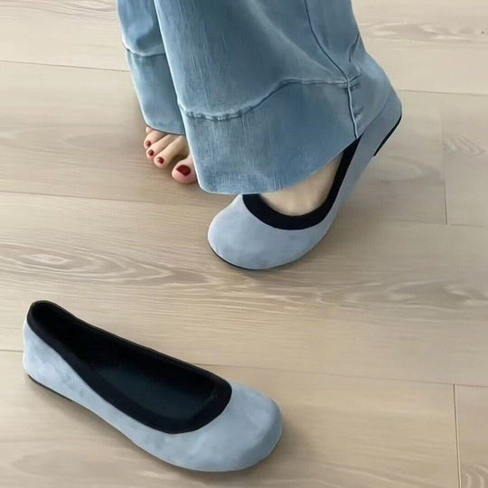 Damen Ballerinas mit Leopardenmuster und komfortablem Innenfutter EB