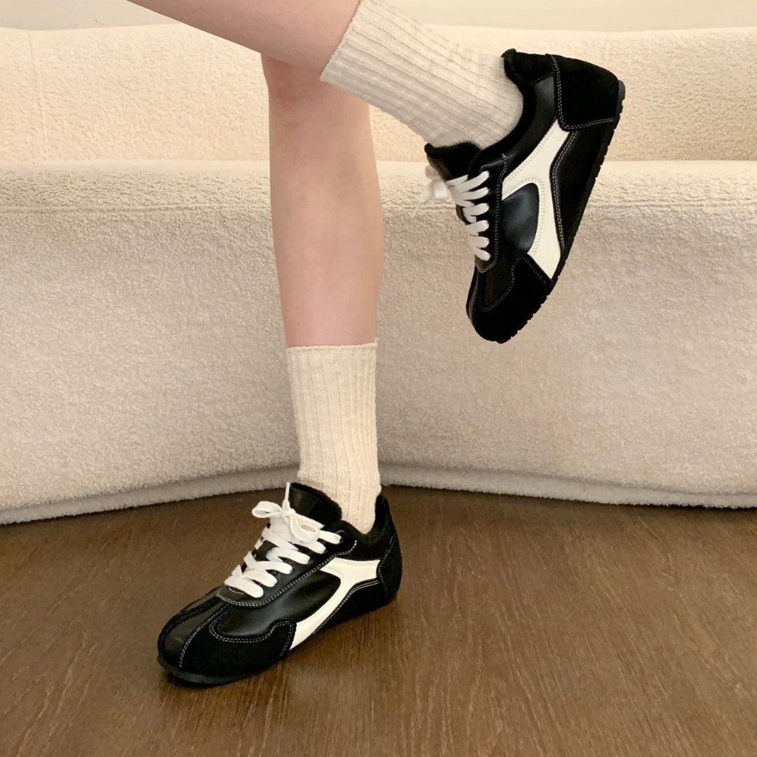 Damen Sneaker mit warmem Kunstfellfutter und rutschfester Sohle EB