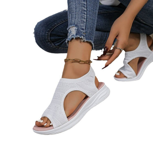Damen bequeme Sandalen mit atmungsaktivem Obermaterial EB