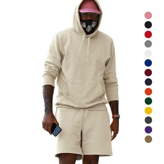 EB Herren Hoodie-Shorts-Set mit Kängurutasche