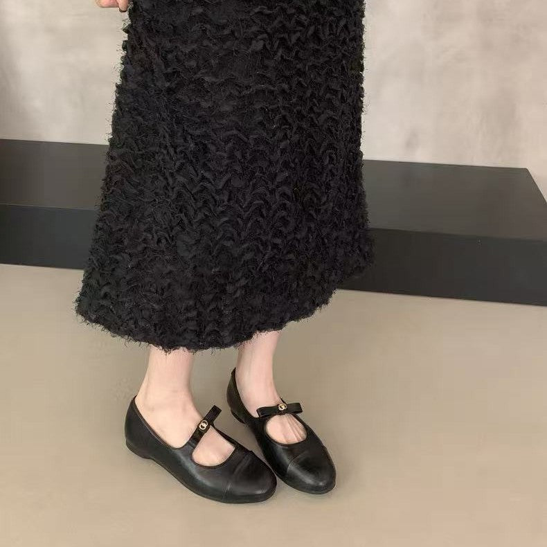 Damen Ballerinas mit modischem Riemendesign und komfortablem Fußbett EB