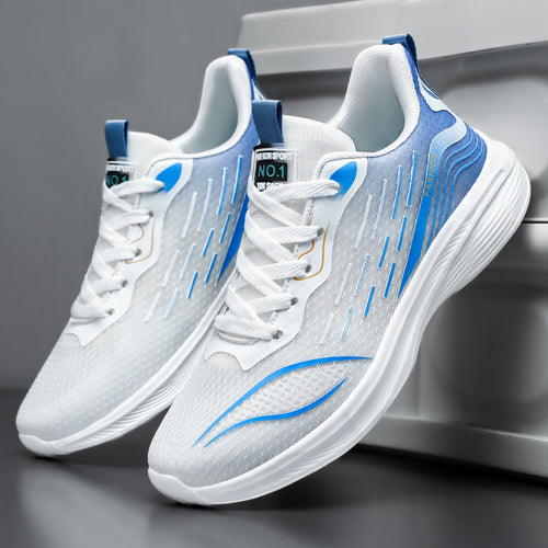 Damen Sportliche Lauf-Sneaker mit atmungsaktiver Mesh-Oberfläche und dämpfender Sohle EB
