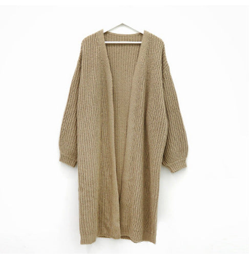Damen Grobstrick Cardigan mit offenem Schnitt EB