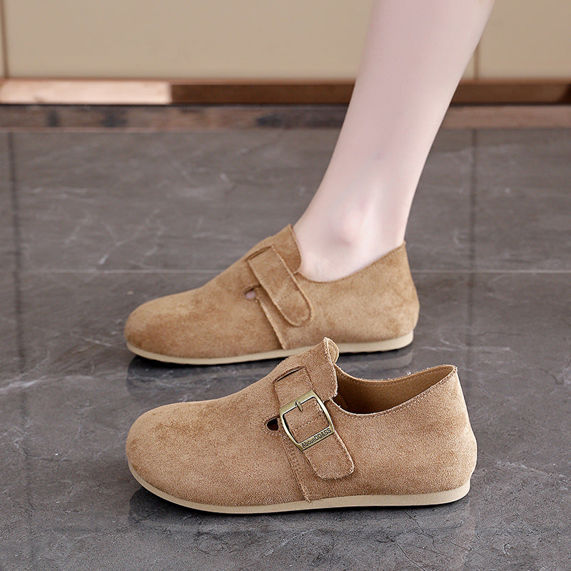 Damen Komfortable Slipper mit praktischem Klettverschluss EB