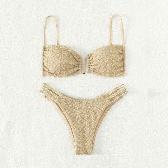 Damen Push-Up Bikini mit raffiniertem Schnürdetail EB
