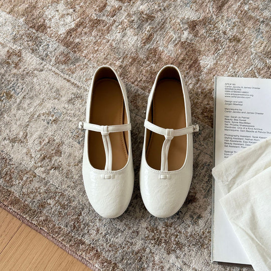 Damen Mary Jane Ballerinas mit verstellbarem Riemchen und elegantem Design EB