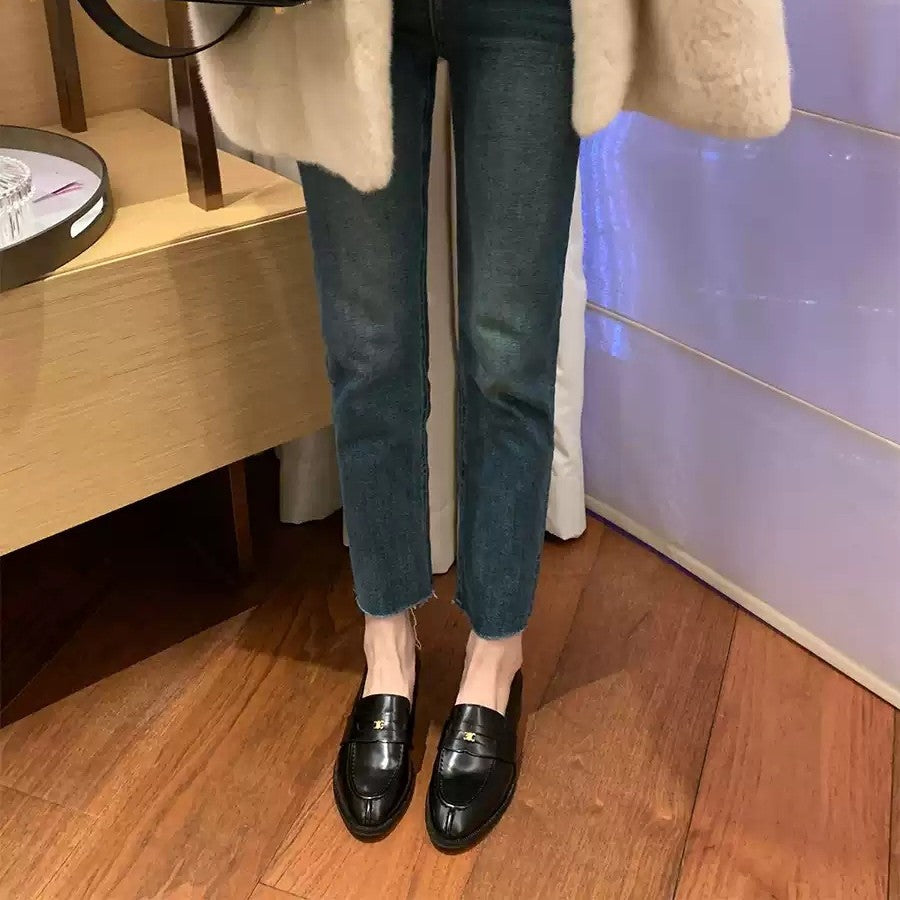 Damen Elegante und komfortable Schuhe im Loafer-Stil EB