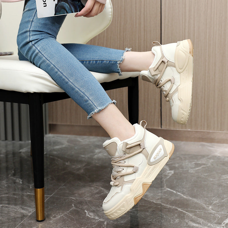 Damen High-Top Sneakers mit ergonomischem Dämpfungssystem und modischem Design EB