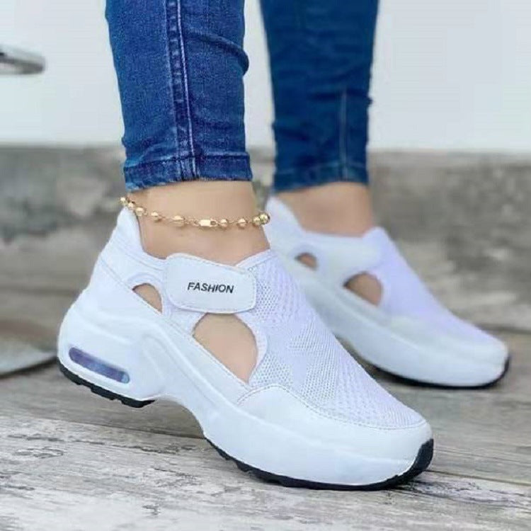 Damen High-Top Sneaker mit atmungsaktivem Mesh-Obermaterial EB