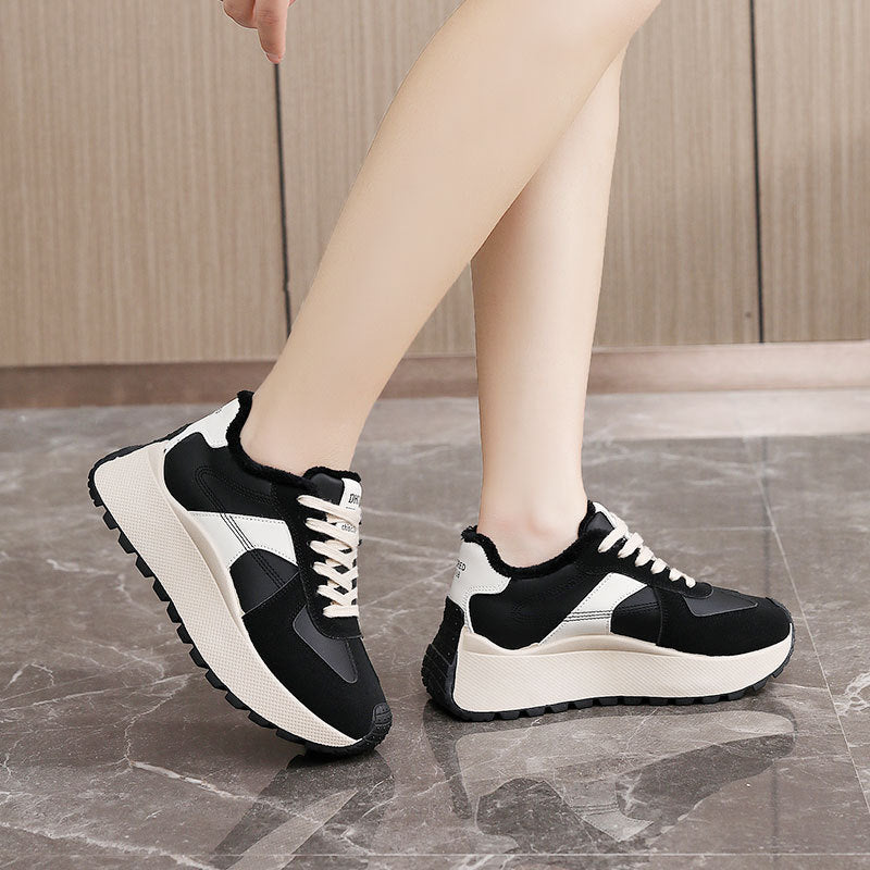 Damen Komfortable Sneakers mit warmem Innenfutter EB