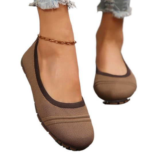 Damen Atmungsaktive und modische Slip-On Ballerinas EB