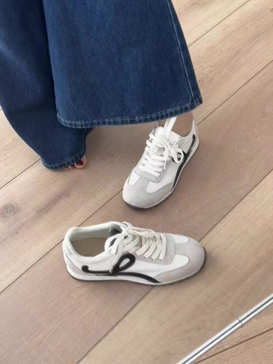 Damen modische Sneakers mit atmungsaktiver Oberfläche und flexibler Sohle EB