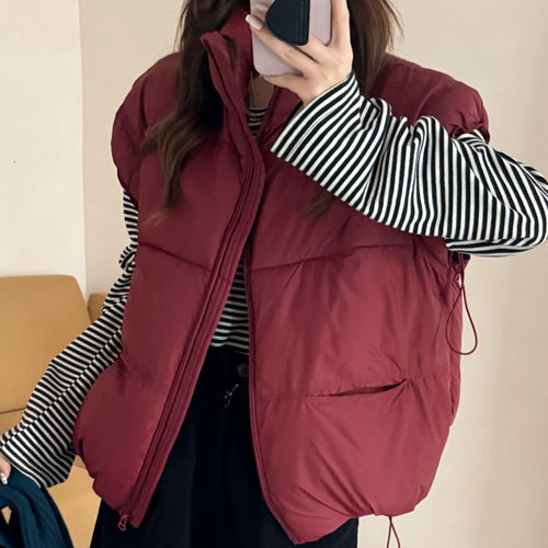 Damen Wattierte Freizeitjacke mit hohen Taschen und durchgehendem Reißverschluss EB