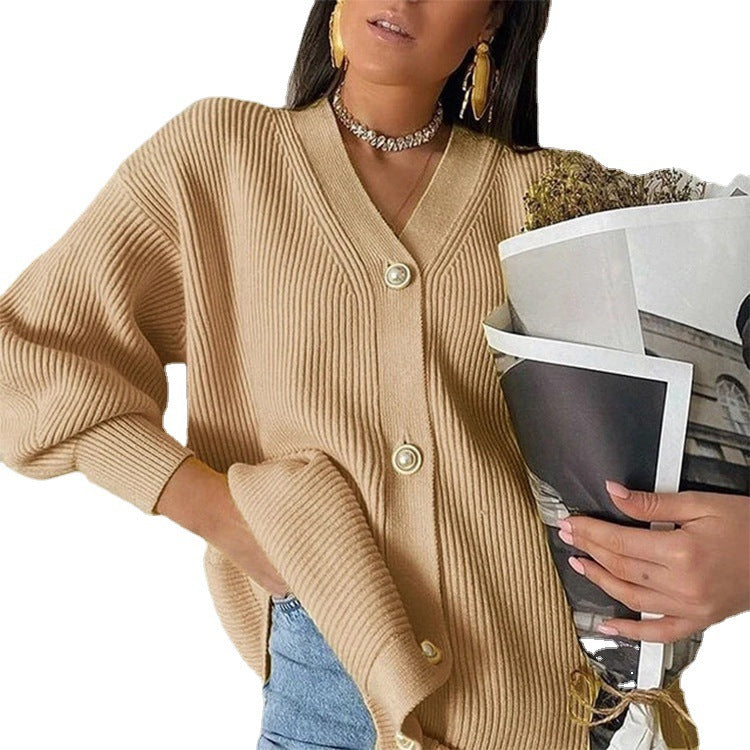 Damen gemütlicher Oversize-Kardie EB