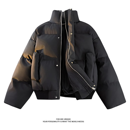 Herren Modische Steppjacke mit hohem Kragen und praktischen Taschen EB