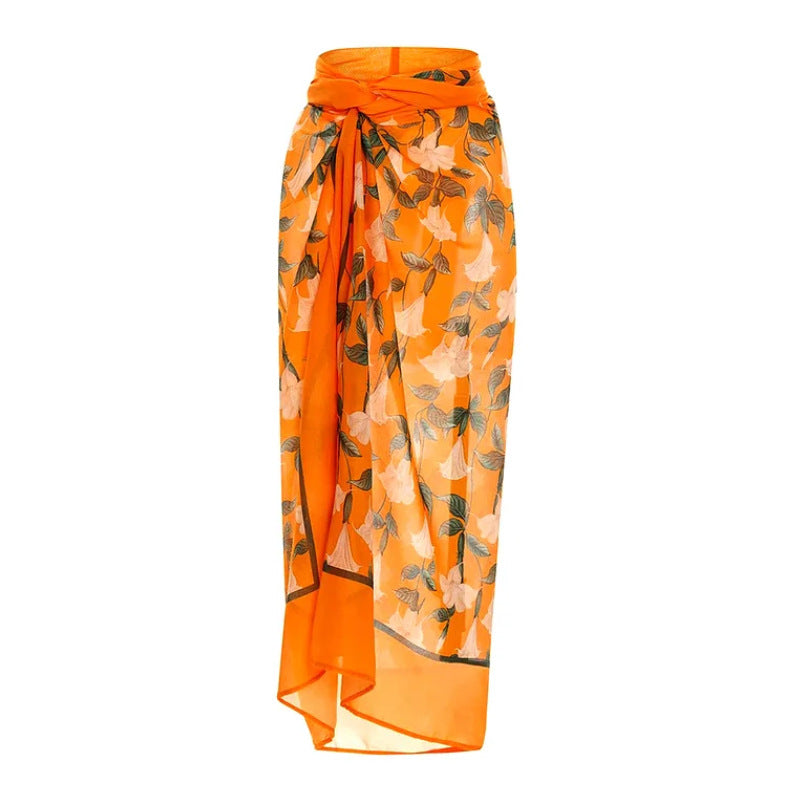Damen Einteiliger Badeanzug mit floralem Cut-Out und Rüschen EB