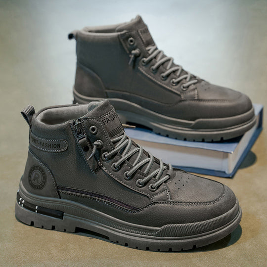 Damen High-Top Sneakers mit praktischem Reißverschluss und rutschfester Sohle EB