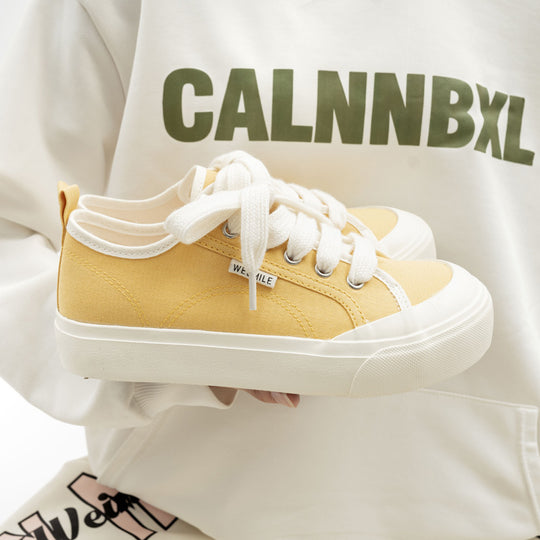 Damen Sneakers aus strapazierfähigem Canvas-Material mit rutschfester Gummisohle EB