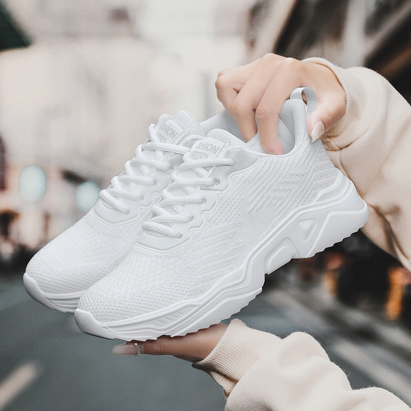 Damen Sportliche Sneaker mit atmungsaktivem Obermaterial und rutschfester Sohle EB