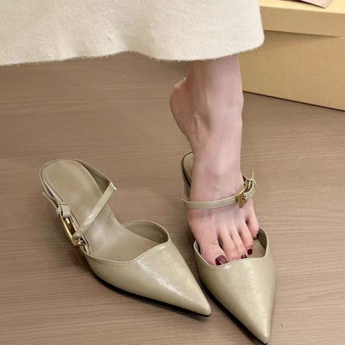 Damen Elegante Slingback-Pumps mit spitzem Zehenbereich und dezentem Riemen EB