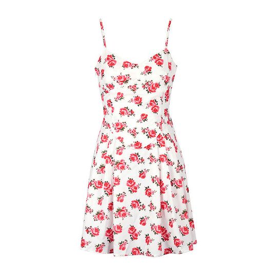 Damen Floral Kleid EB