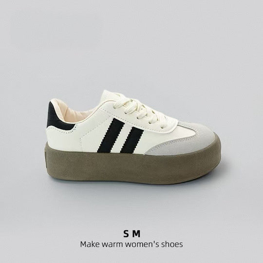 Damen Trendige Sneakers mit dicker Sohle und sportlichem Design EB
