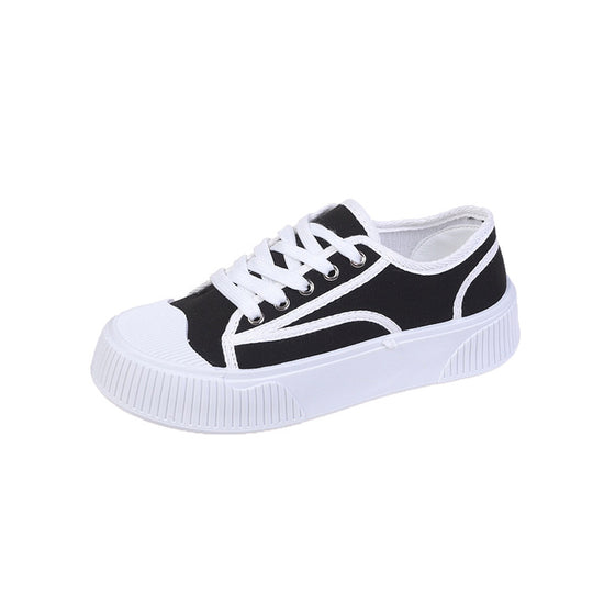 Damen Modische Sneakers mit erhöhtem Sohlenprofil und stylischem Design EB