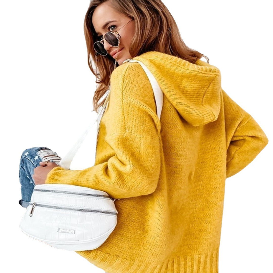 Damen Sweatshirt mit Kapuze und Kängurutasche EB