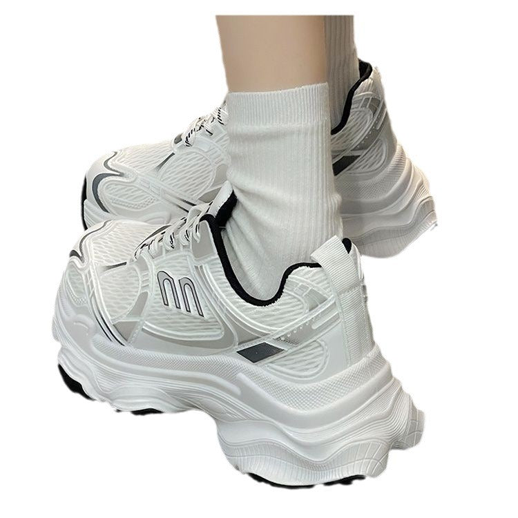 Damen модische Sneaker im futuristischen Design mit verstärkter Sohle EB