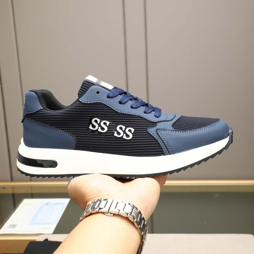 Damen Sportliche Sneakers mit atmungsaktiver Textil-Oberfläche und stoßdämpfender Sohle EB