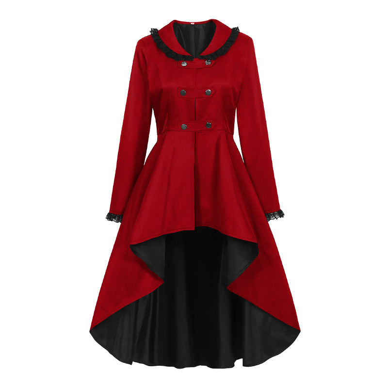 Damen nan romantisches Maxikleid mit Carmen-Ausschnitt, Puffärmeln, tailliertem Mieder und seitlicher Raffung Eb