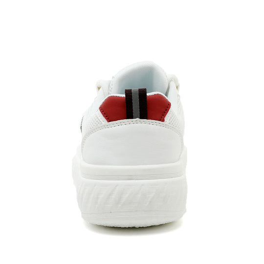 Damen Trendige Plateau-Sneaker mit buntem Schriftzug EB