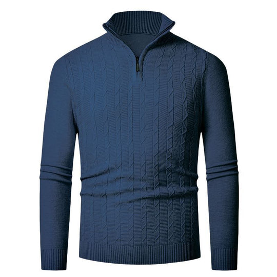 Herren hoher Kragen Strickpullover EB