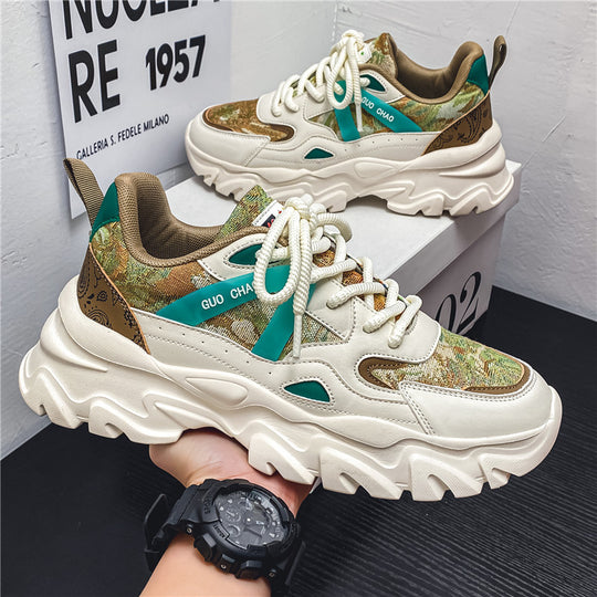 Damen Sportliche Chunky Sneakers mit atmungsaktiver Obermaterialkombination EB