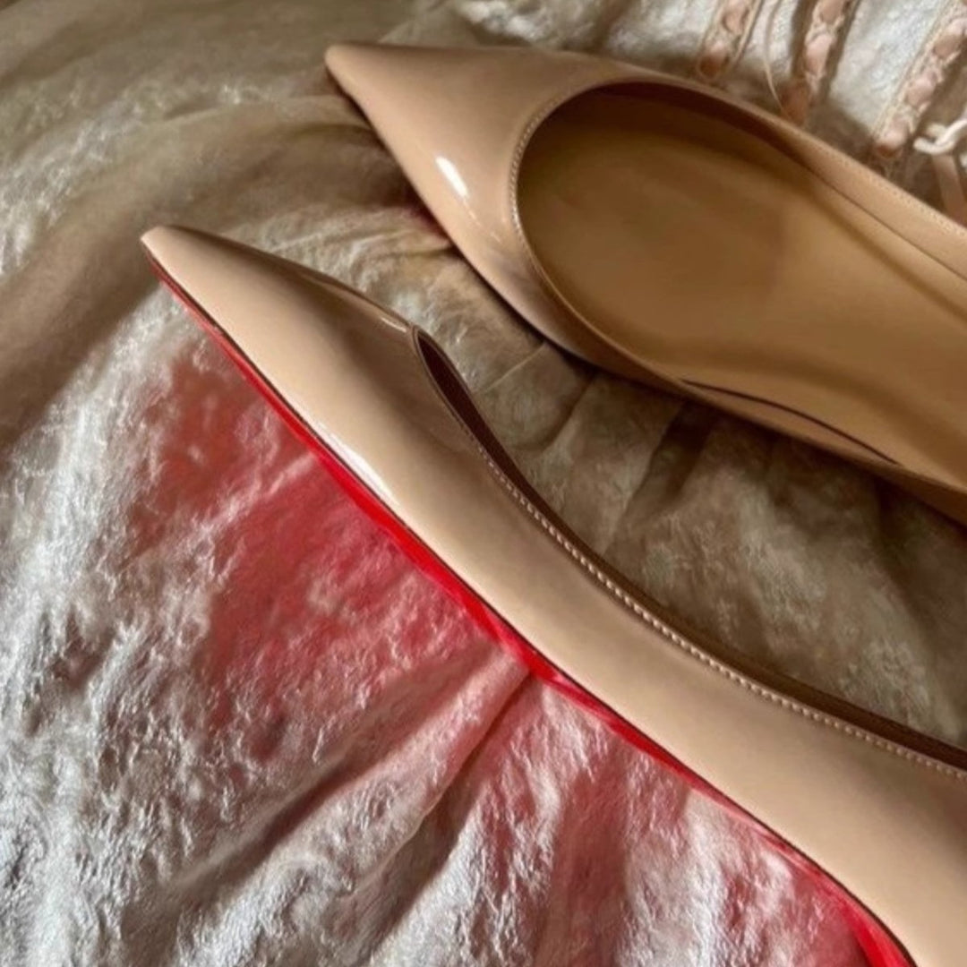 Damen spitze Ballerinas mit moderner Silhouette EB