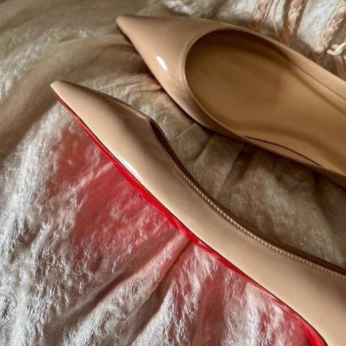 Damen spitze Ballerinas mit moderner Silhouette EB
