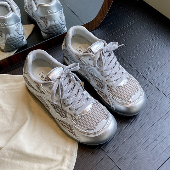Damen Atmungsaktive Sport-Sneaker mit flexiblem Obermaterial und dämpfender Sohle EB