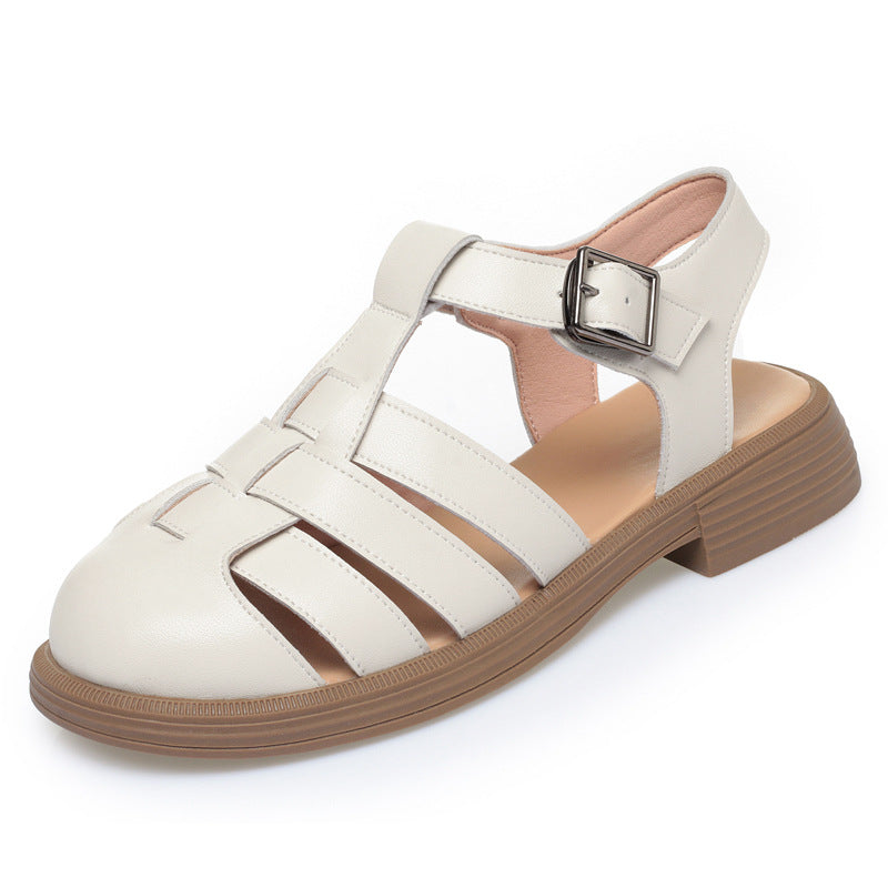 Damen Komfortable Sandaletten mit verstellbarem Riemen und atmungsaktivem Design EB
