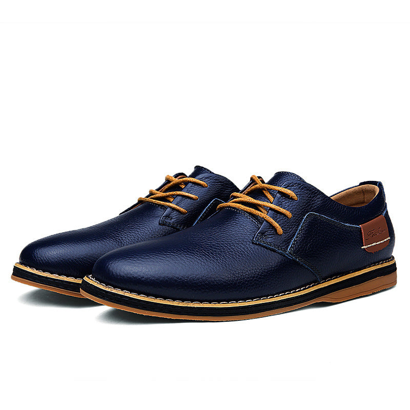 Herren Elegante Schnürschuhe aus hochwertigem Leder mit rutschfester Sohle EB