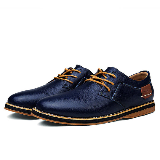 Herren Elegante Schnürschuhe aus hochwertigem Leder mit rutschfester Sohle EB