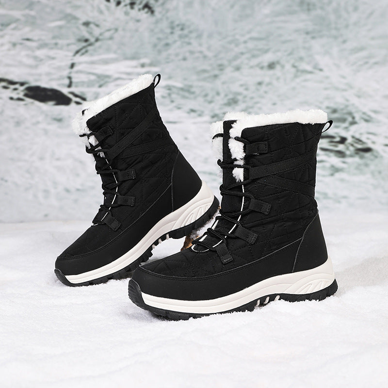 Damen Winterstiefel mit isoliertem Futter und rutschfester Sohle EB