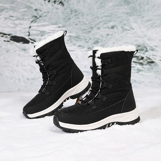 Damen Winterstiefel mit isoliertem Futter und rutschfester Sohle EB
