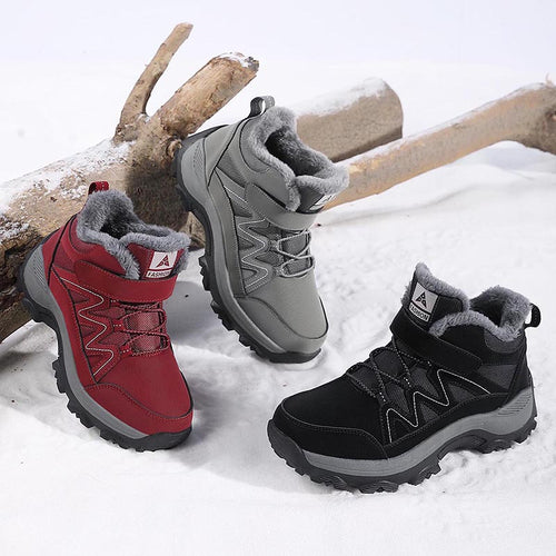 Damen isolierte Winterstiefel mit rutschfester Sohle und weichem Innenfutter EB 1770349926