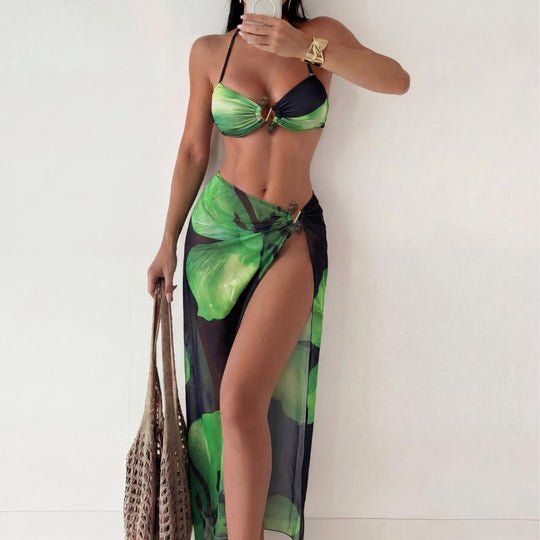 Damen Cut-Out Badeanzug mit einzigartigem Ringdetail EB