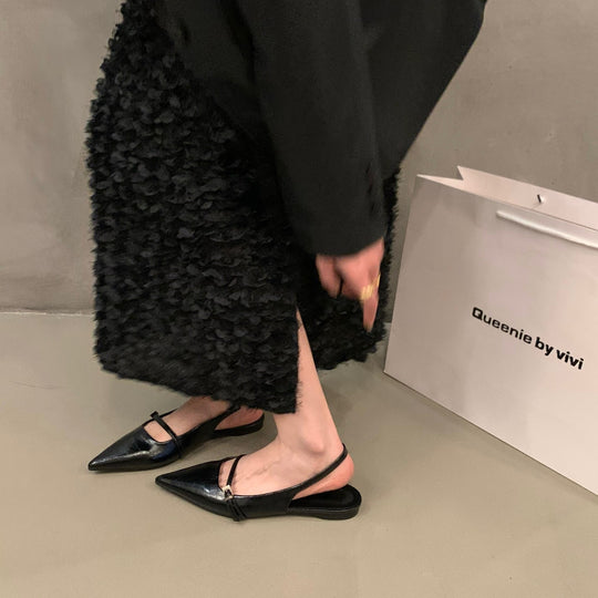 Damen Slingback Pumps mit eleganten Spitzen und zarten Riemchen EB