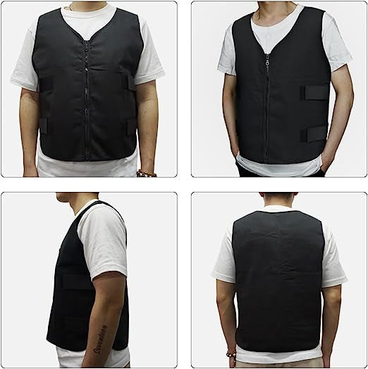 Herren nan verstellbare Gewichtsweste mit abnehmbaren Arm-Pads und Klettverschluss EB